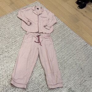 GAP women’s Light Pink Plaid Pajama Set